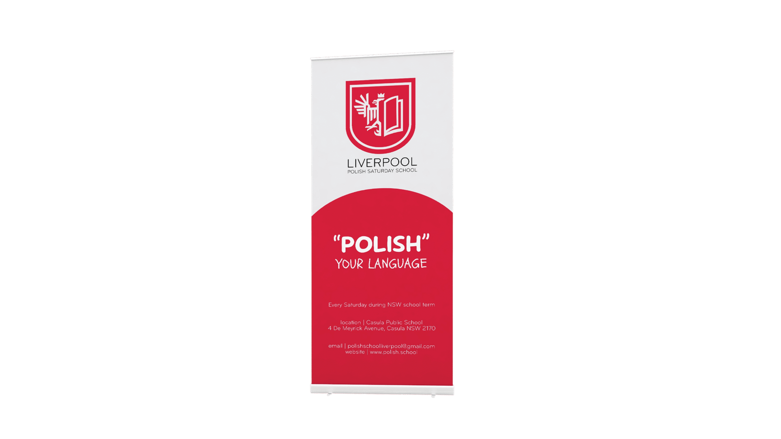 LIVERPOOL POLISH SATURDAY SCHOOL | PULL UP BANNER